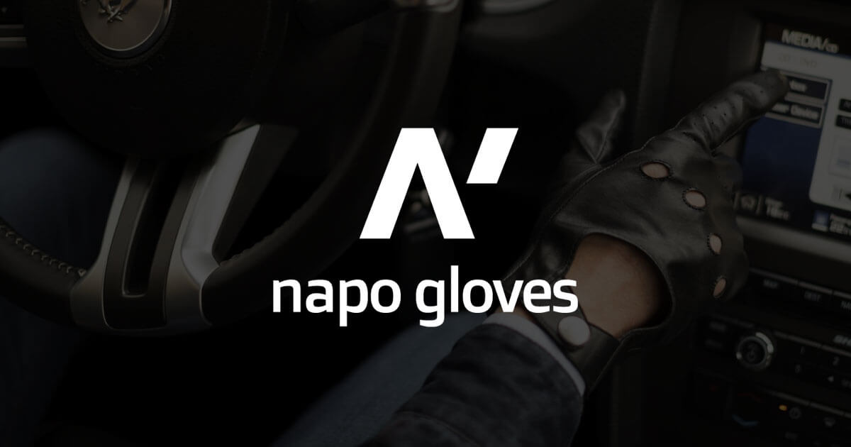 Women's Black Touchscreen Gloves Made of Ecological Leather with Insulation for Winter with Stitching NAPO Gloves napoJOLI Eco