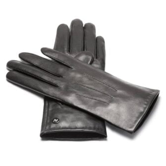 napoCLASSIC (black) - Women’s gloves with lining made of lamb nappa leather