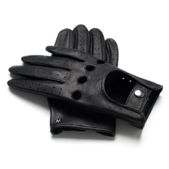 Motorsports Mens Genuine Leather Driving Gloves 