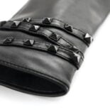 napoSTUD (black) - Women’s gloves with lining made of lamb nappa leather #3