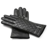 napoELEGANT (black) - Women’s gloves with lining made of lamb nappa leather