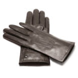 napoCLASSIC (brown) - Women’s gloves with lining made of lamb nappa leather