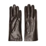napoCLASSIC (brown) - Women’s gloves with lining made of lamb nappa leather #2