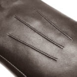 napoCLASSIC (brown) - Women’s gloves with lining made of lamb nappa leather #3