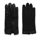 napoCROCHET (black) - Men’s driving gloves without lining made of lamb nappa leather #2