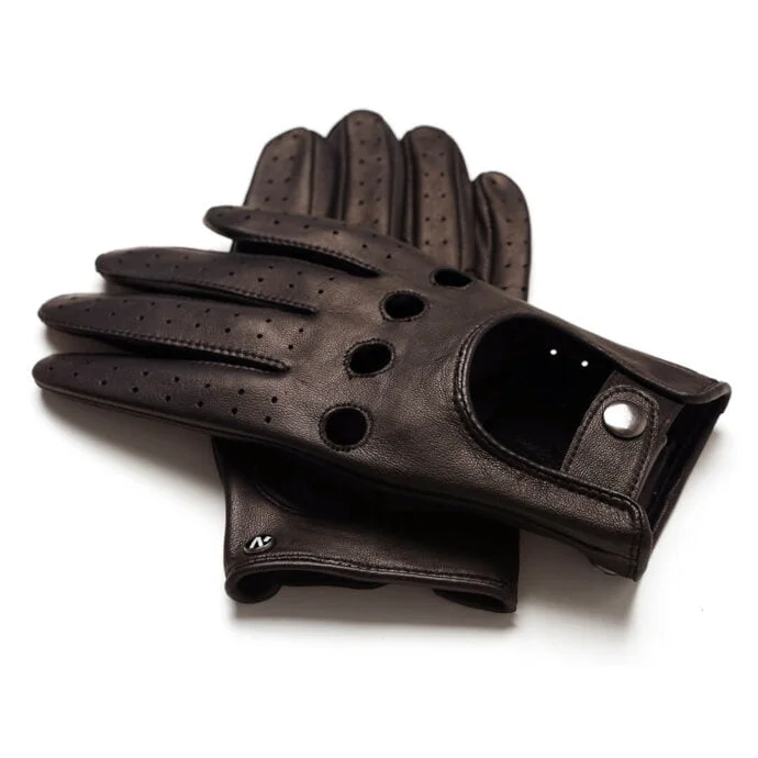 napoDRIVE (brown) - Men’s driving gloves without lining made of lamb nappa leather