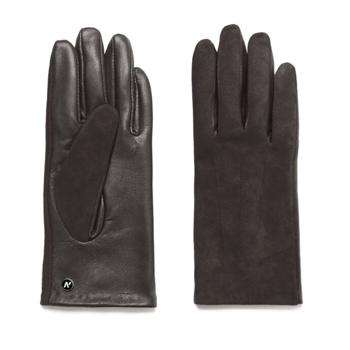 napoROSE (brown) - Women’s gloves with lining made of lamb nappa leather #2