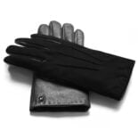 napoSUEDE (black) - Men’s gloves with cashmere lining made of lamb nappa leather