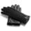 napoWOOL (black) - Men’s gloves with lining made of lamb nappa leather
