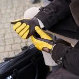 napoDRIVE yellow driving gloves