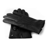 Classic black gloves for men