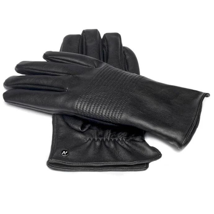 Eco-leather gloves for men
