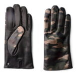 men's leather gloves in moro color