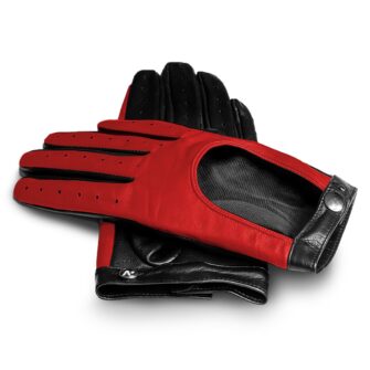Red car gloves for women