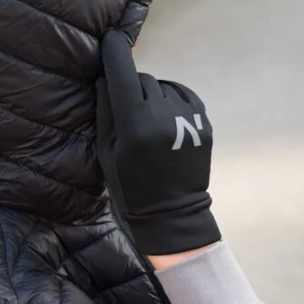 black sport gloves