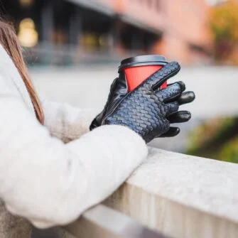 women's braided gloves