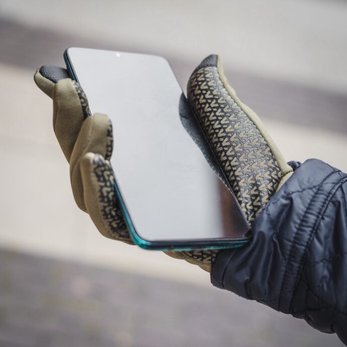 sports green gloves