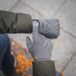 sports grey gloves
