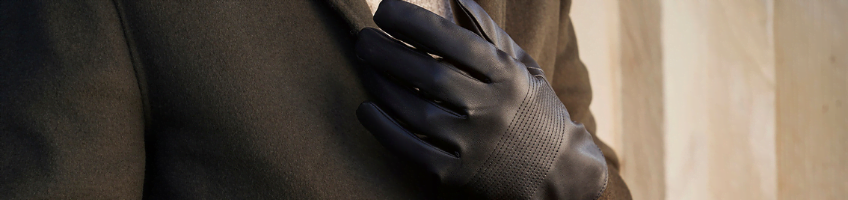 eco leather gloves for smartphone for men