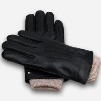 black gloves with a sleeve