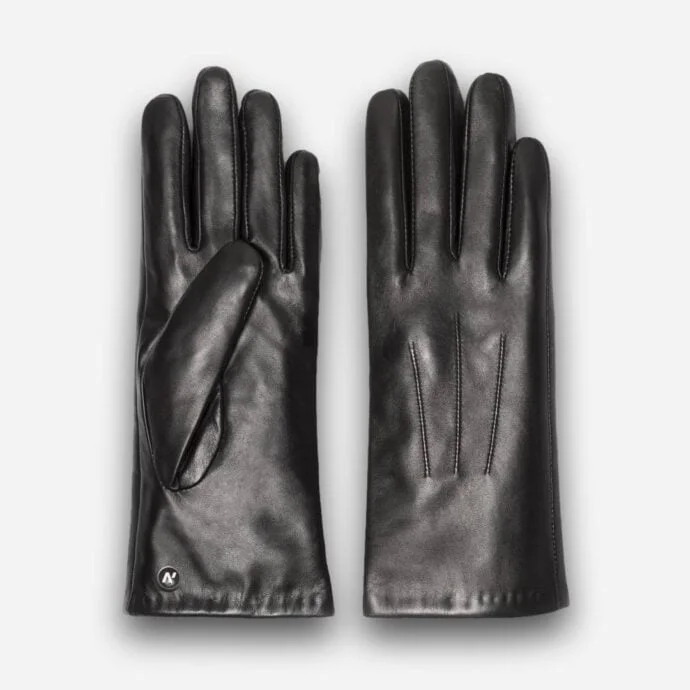 Louis Vuitton Womens Leather & Faux Leather Gloves, White