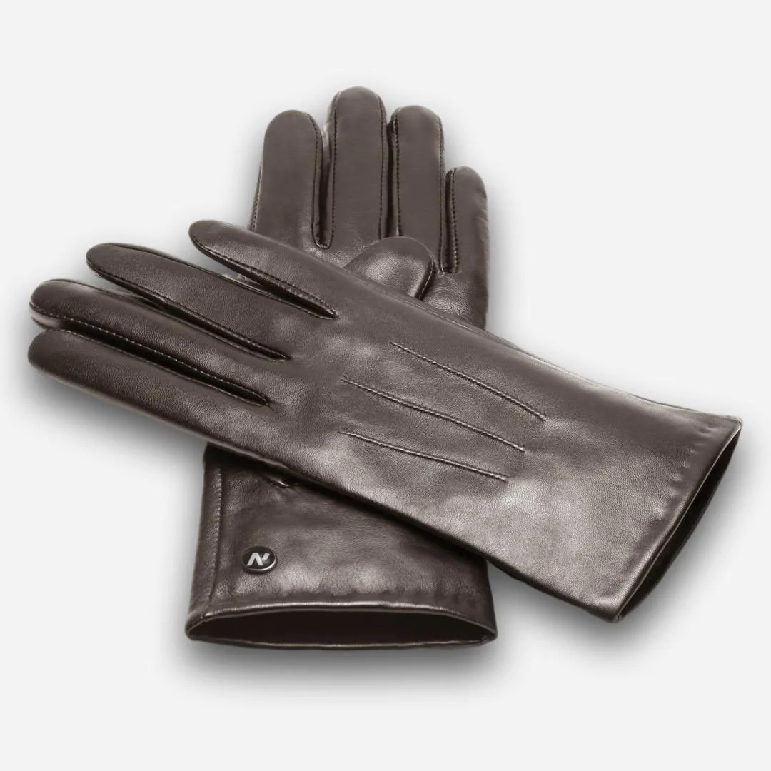 classic brown women's gloves