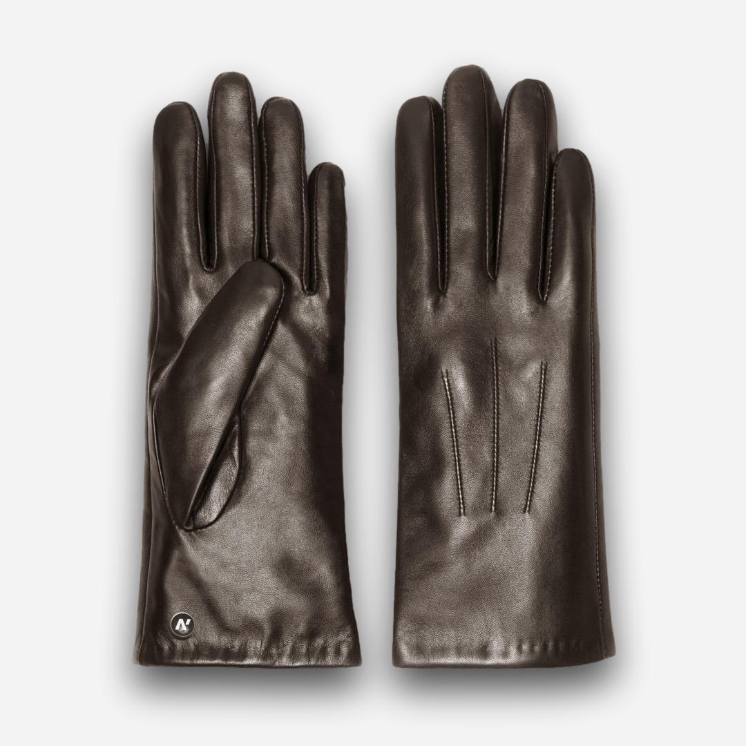 brown women's gloves