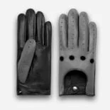 gray leather gloves for men