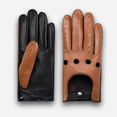 napoDRIVE (brown/camel) - Men’s gloves without lining made of lamb ...