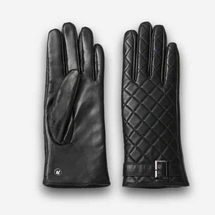 Quilted Gloves in Black