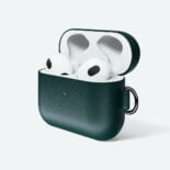 Green audioCASE Classic Leather for AirPods 3 - elegance and protection